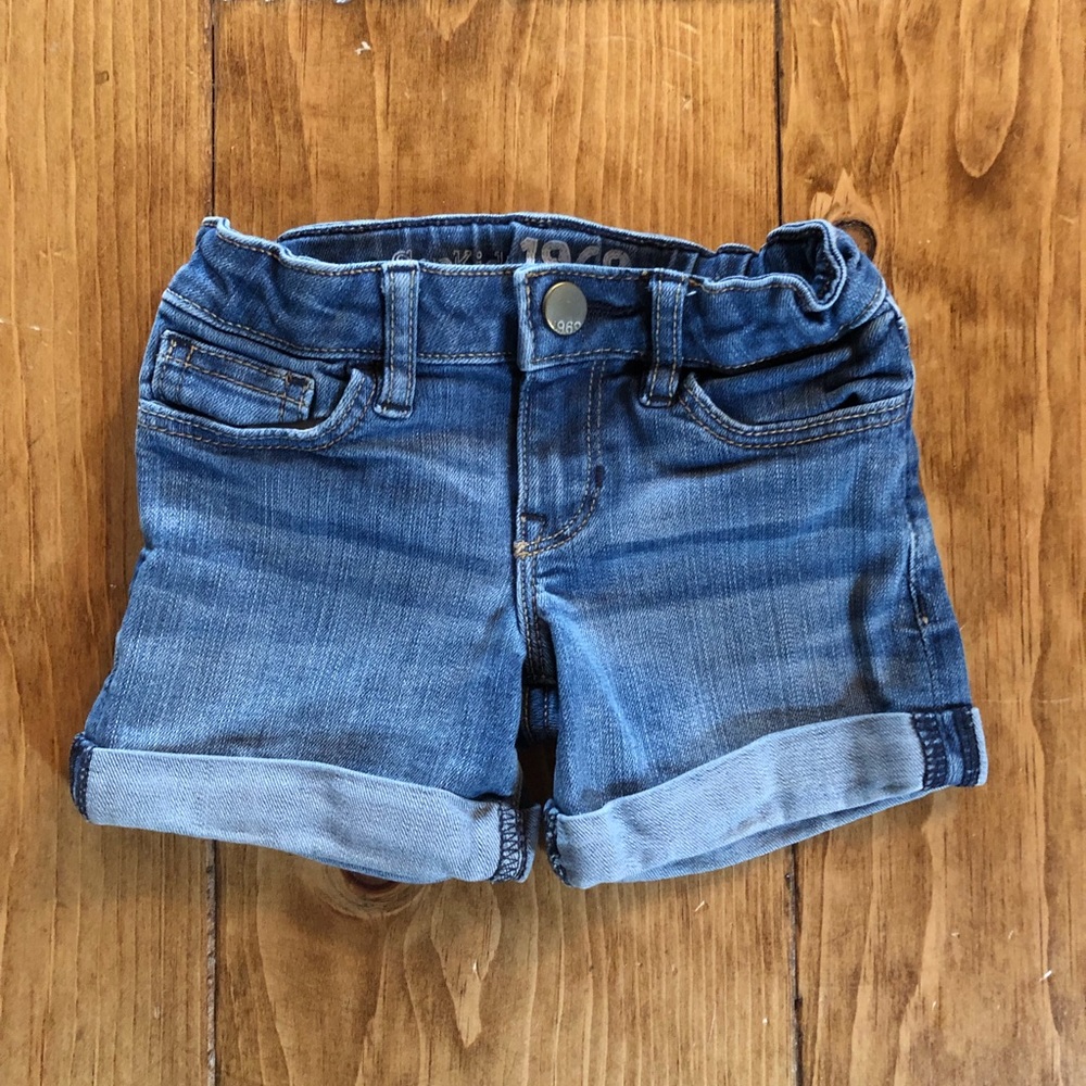 GAP kids cuffed denim shorts